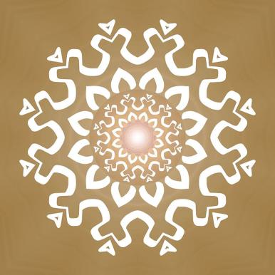 VANDALA Aap Sahai Hoa Beige-Weiß B250 x H200 cm